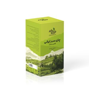 بسته‌بندی چای سبز ایرانی قلمی ممتاز چایکار ۳۵۰ گرمی